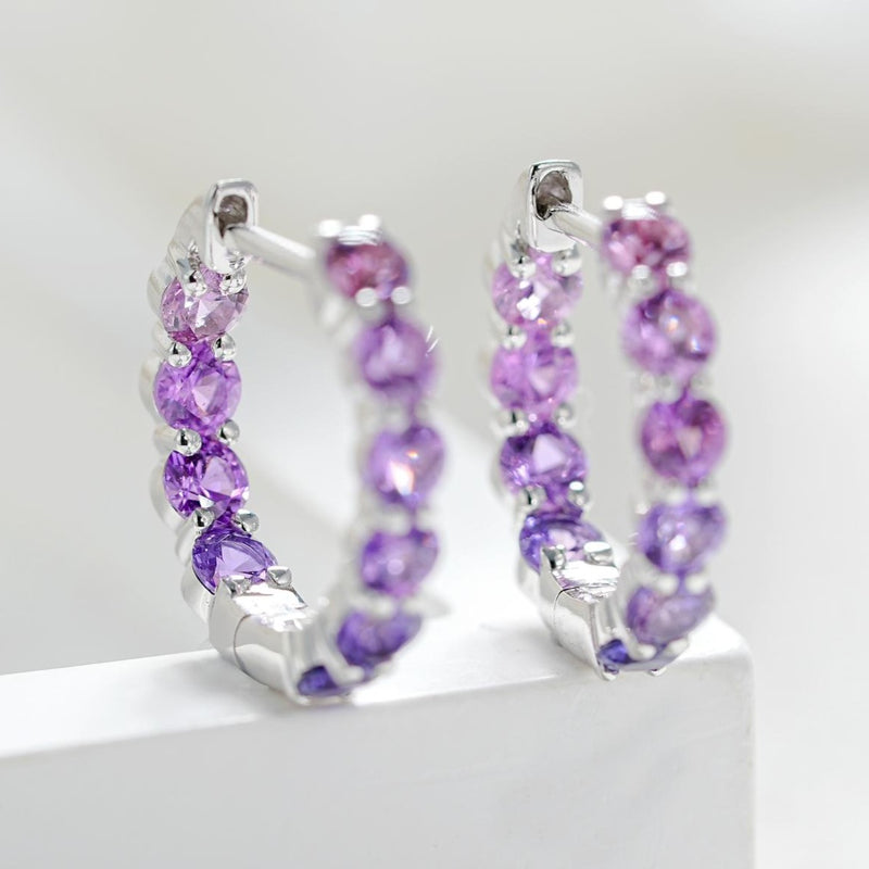 18KGold Diamond and Sapphire  Earrings (18KJED002) ORDER