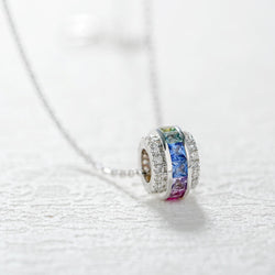 18KGold Diamond and Sapphire NECKLACE (18KJND057) ORDER