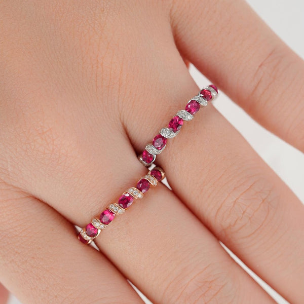 18KGold Diamond and RUBY RING (18KJRD128) ORDER