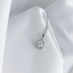 1CT MOISSANITE SILVER NECKLACE(JNM046)