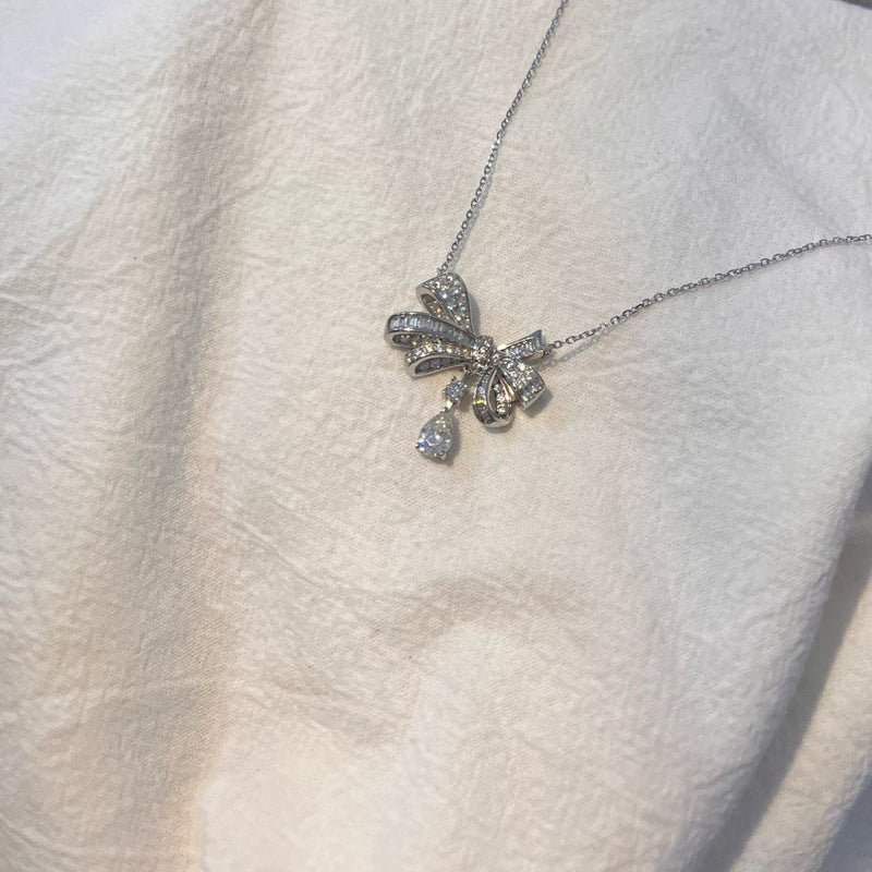 1CT MOISSANITE SILVER NECKLACE(JNM041)