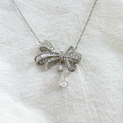 1CT MOISSANITE SILVER NECKLACE(JNM041)