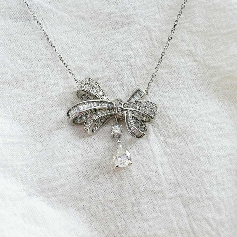 1CT MOISSANITE SILVER NECKLACE(JNM041)
