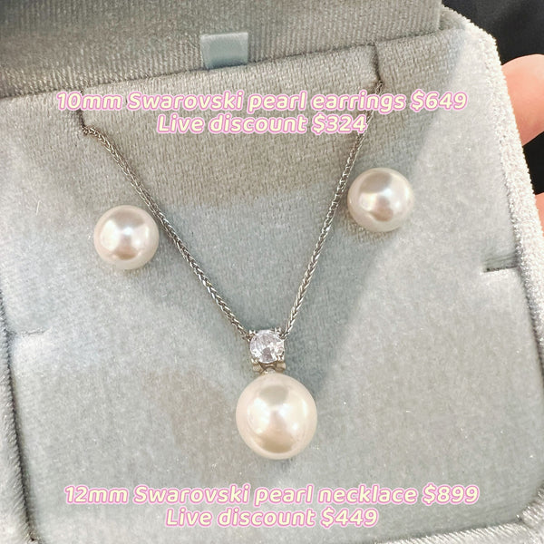 Swarovski pearl
