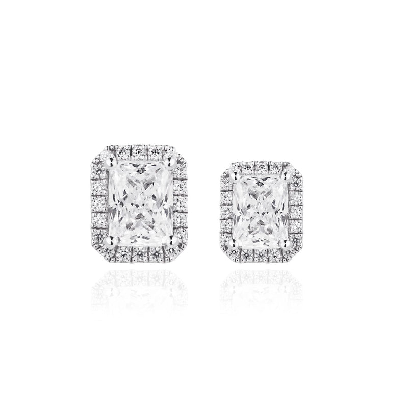 Radiant Halo Setting Earrings (JE052)