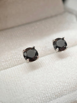 Balck Moissanite Earrings (JEM001B)