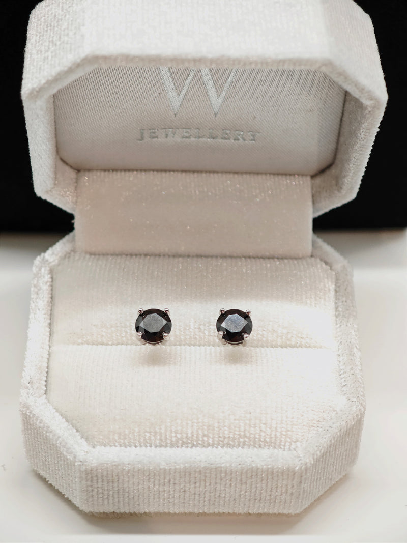 Balck Moissanite Earrings (JEM001B)