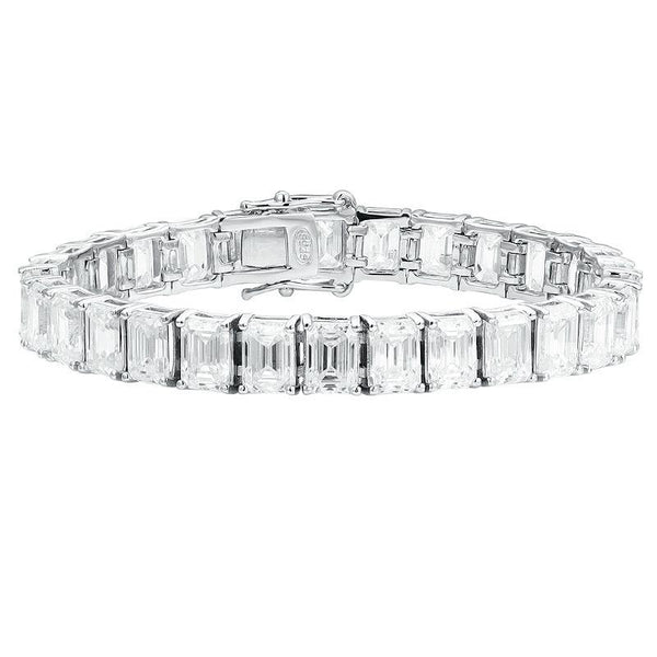 0.4ct Emerald cut  Bracelet (JB058)