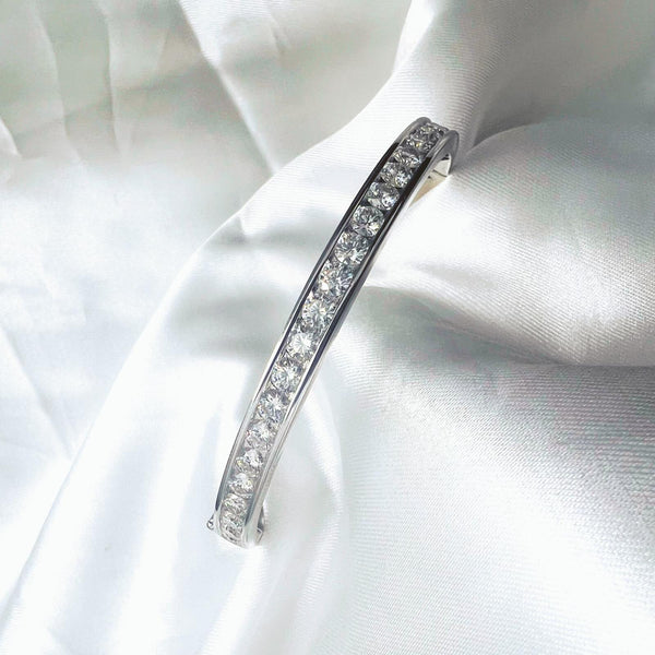 MOISSANITE SILVER BANGLE(JBGM012)