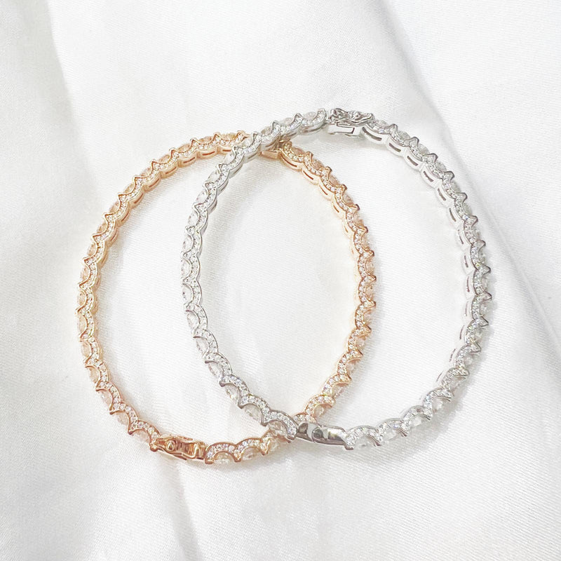 MOISSANITE SILVER BANGLE(JBGM013)