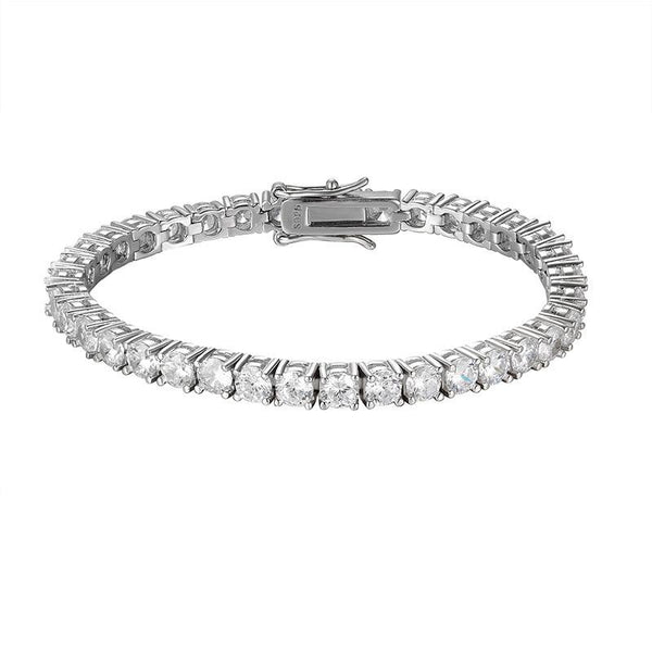 3.5MM MOISSANITE SILVER BRACELETS(JBM035)