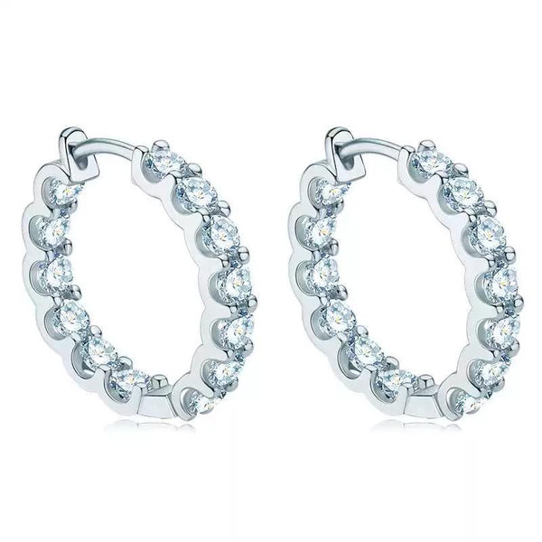 MOISSANITE SILVER EARRINGS (JEM017)