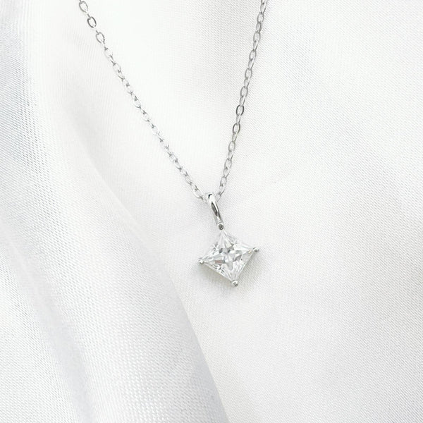 1CT MOISSANITE SILVER NECKLACE(JNM026)