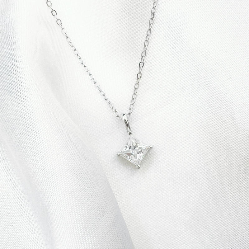 1CT MOISSANITE SILVER NECKLACE(JNM026)