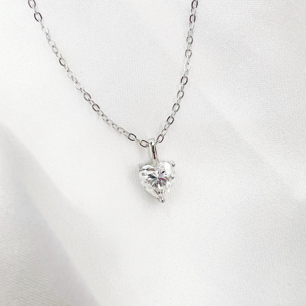 1CT MOISSANITE SILVER NECKLACE(JNM056)