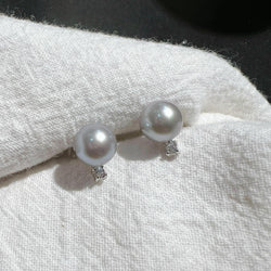 7.5MM FRESH PEARL EAERRING (FPE045)