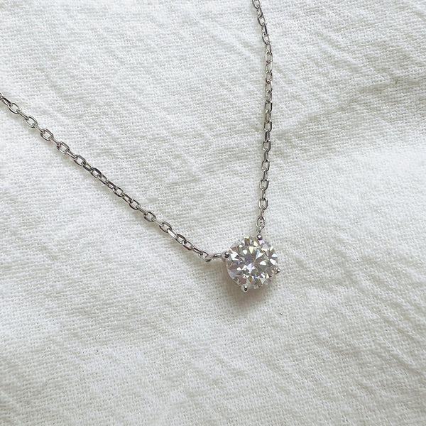 1CT MOISSANITE SILVER NECKLACE(JNM049)