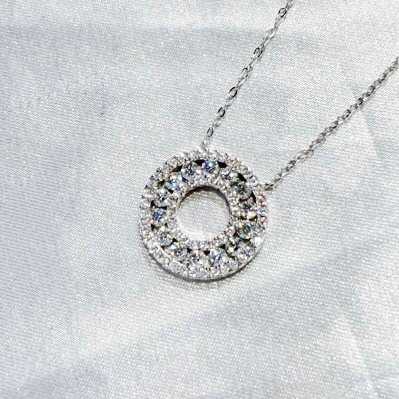 MOISSANITE SILVER NECKLACE(JNM044)