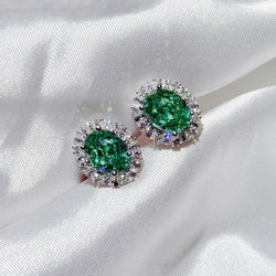 2CT SAPPIRE EARRING(JE059)