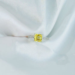 1.5CT MOISSANITE SILVER (JRM086) Yellow