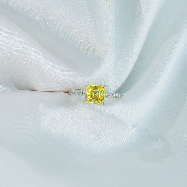 1.5CT MOISSANITE SILVER (JRM086) Yellow