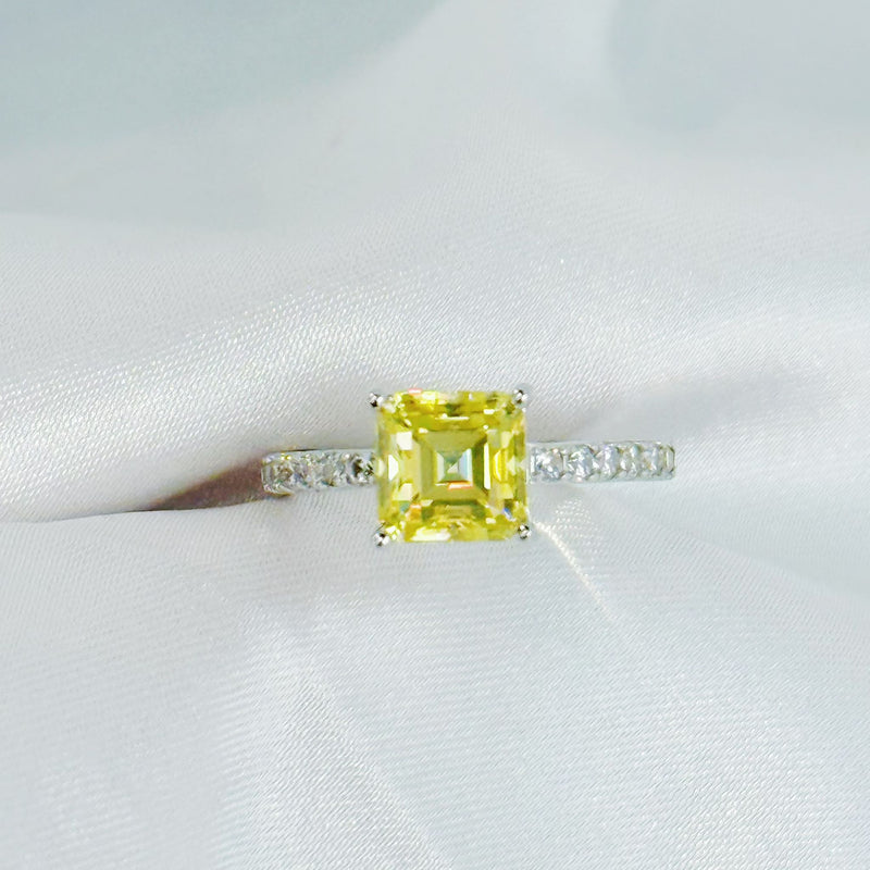 1.5CT MOISSANITE SILVER (JRM086) Yellow