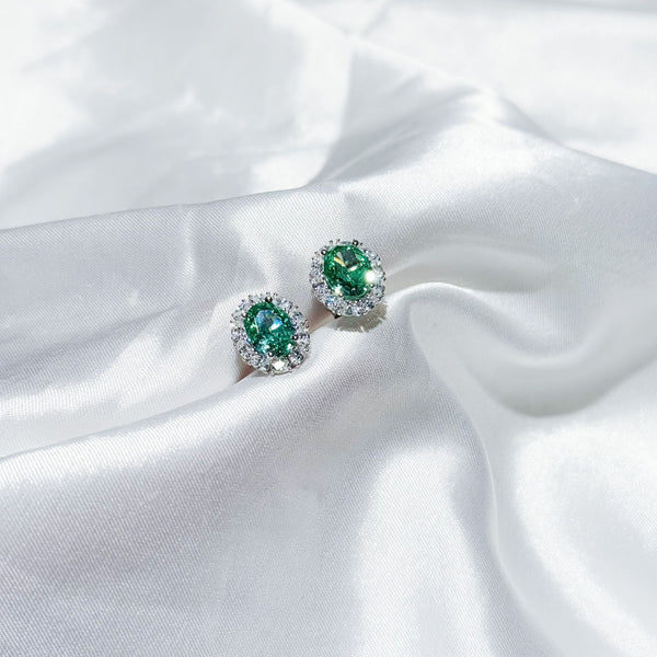 2CT SAPPIRE EARRING(JE059)