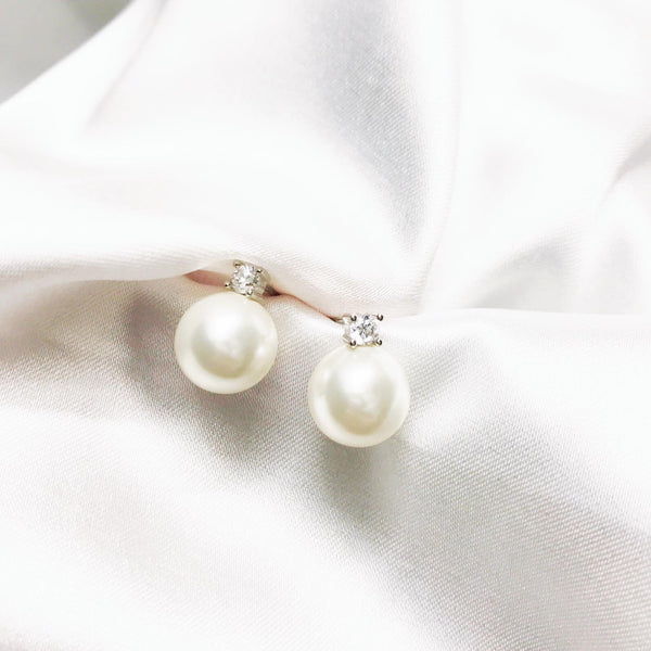 Swarovski Pearl Earrings(SWPE085)