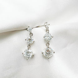 MOISSANITE SILVER EARRINGS(JEM056)