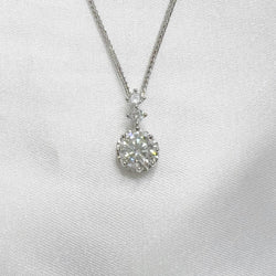 1CT MOISSANITE SILVER NECKLACE(JNM008)