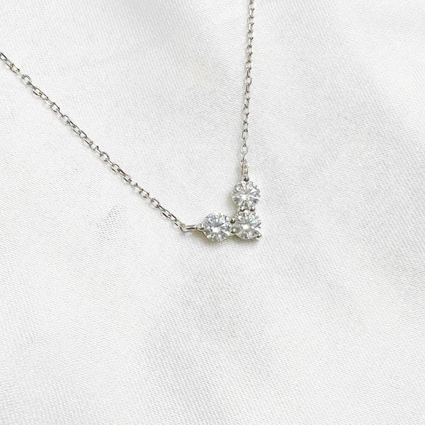 0.9CT MOISSANITE SILVER NECKLACE(JNM010)