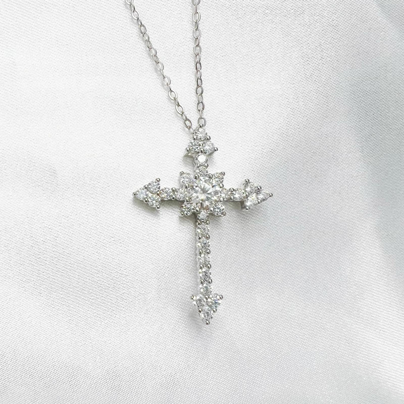 MOISSANITE SILVER NECKLACE(JNM012)