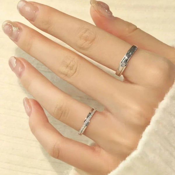 COUPLES MOISSANITE SILVER (JRM115)