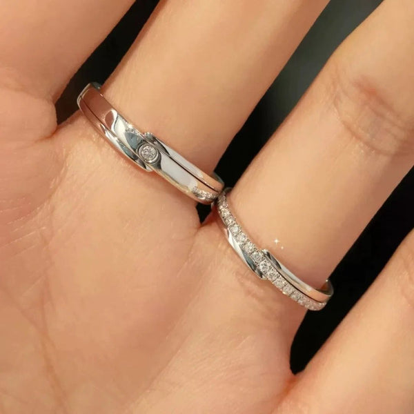 COUPLES MOISSANITE SILVER (JRM115)