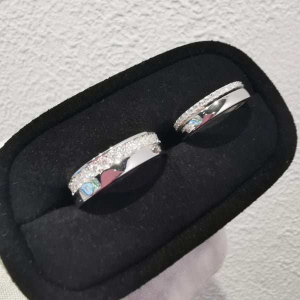 COUPLES MOISSANITE SILVER (JRM116)