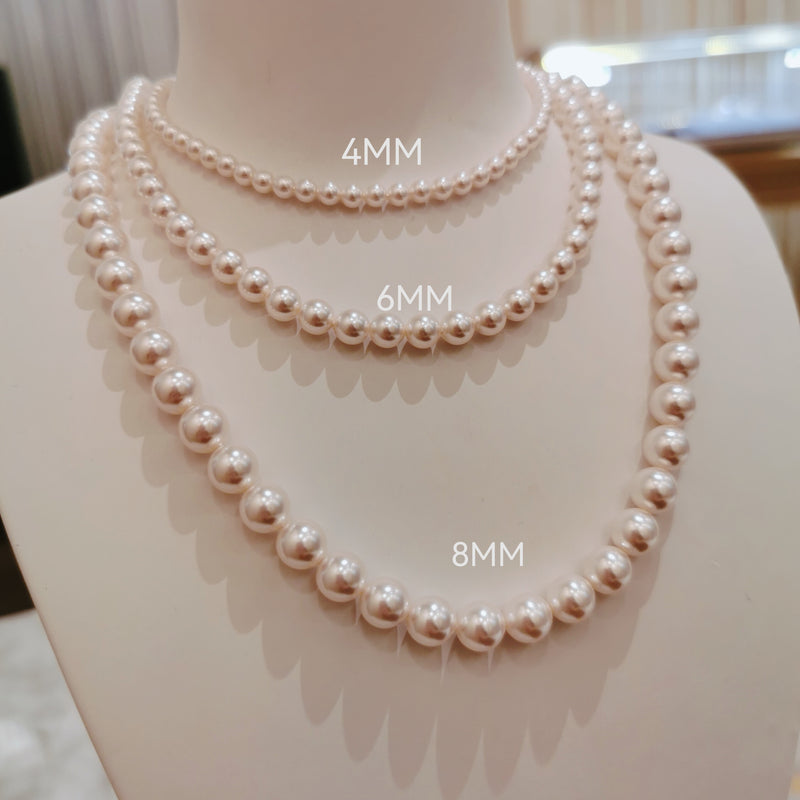 4MM Swarovski Pearl Necklace (SWPN027)