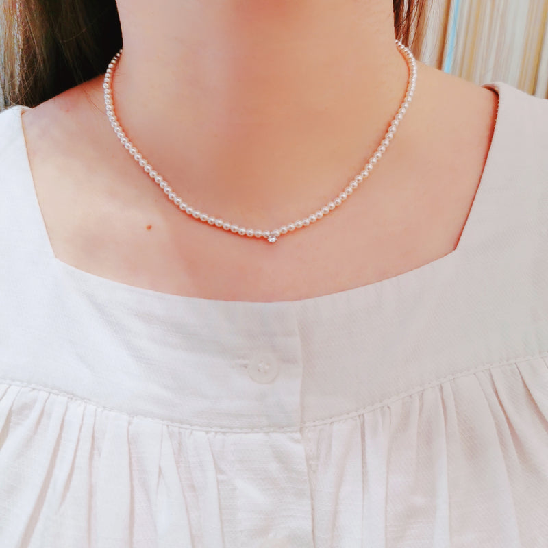 4MM Pearl Evelyn Necklace (SWPN031)
