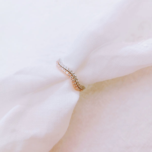 Half Round Wave Ring (JR099)