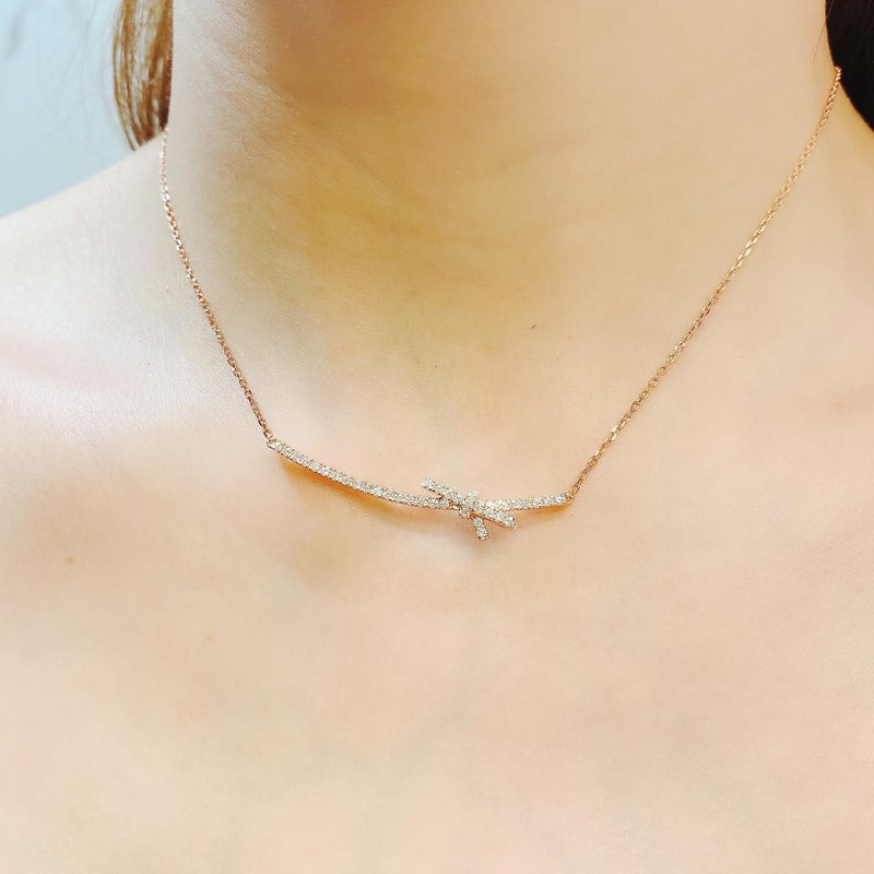 Ribbon Necklace (JN037)
