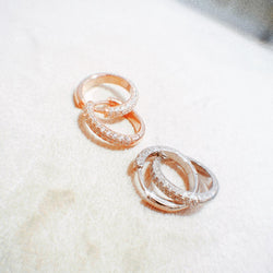 ISABELLA 3 ROLL EARRINGS (JE040)