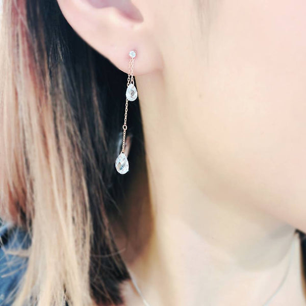 Swarovski Crystal Earrings 3ways水晶耳環 (SWCE001)