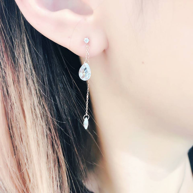 Swarovski Crystal Earrings 3ways水晶耳環 (SWCE001)