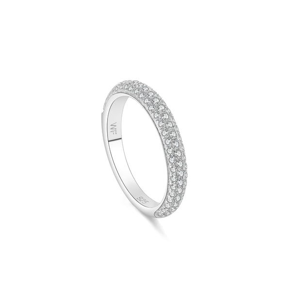 Isabelle Triple Row 2/3 Round Ring 三行排鑽2/3圈戒指 (JR062)