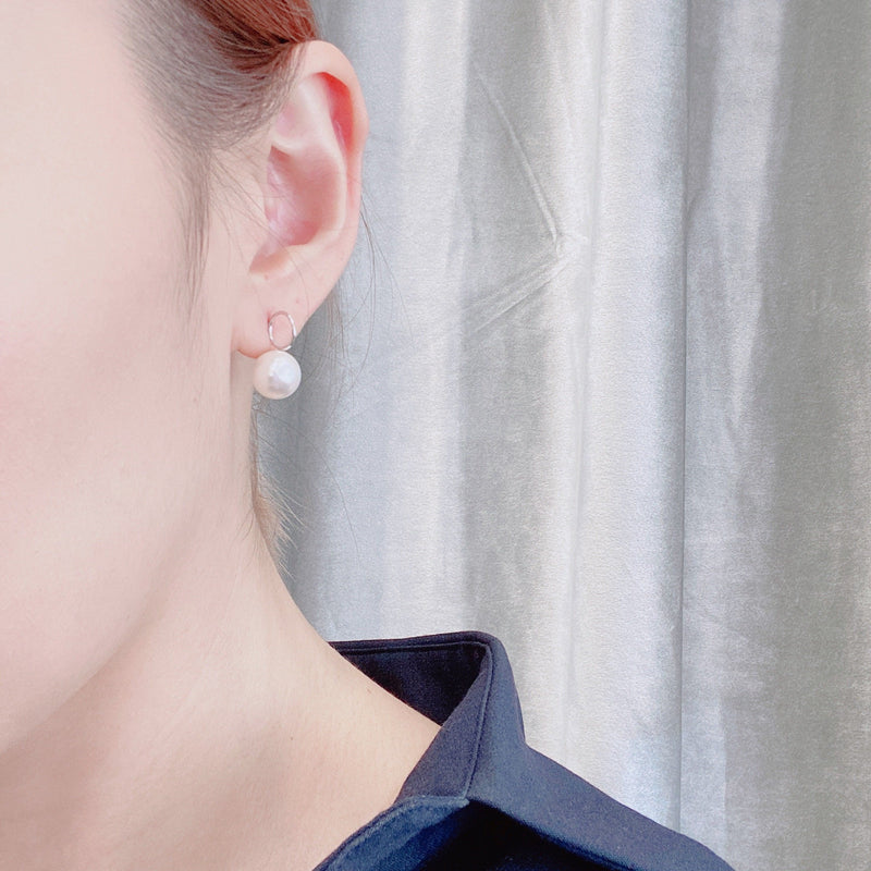 Swarovski Pearl Earrings 圈圈珍珠耳環 (SWPE003)order
