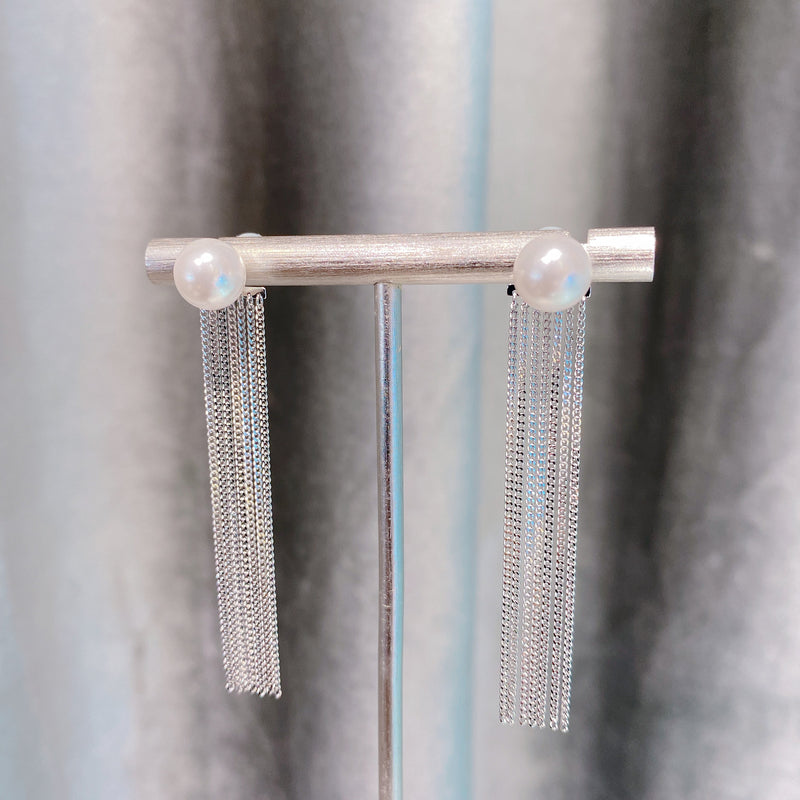 Swarovski Pearl Earrings 流蘇長耳環 (SWPE020)