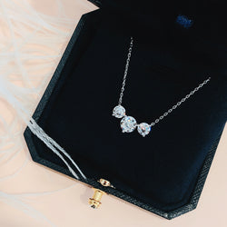 Trio Jewelry Necklace 經典三粒石頸鏈 (JN022)