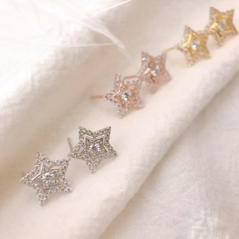 Halo Starry Earrings (JE044)