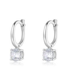 Classic Round Cut 4 Claws Earrings (JE004)