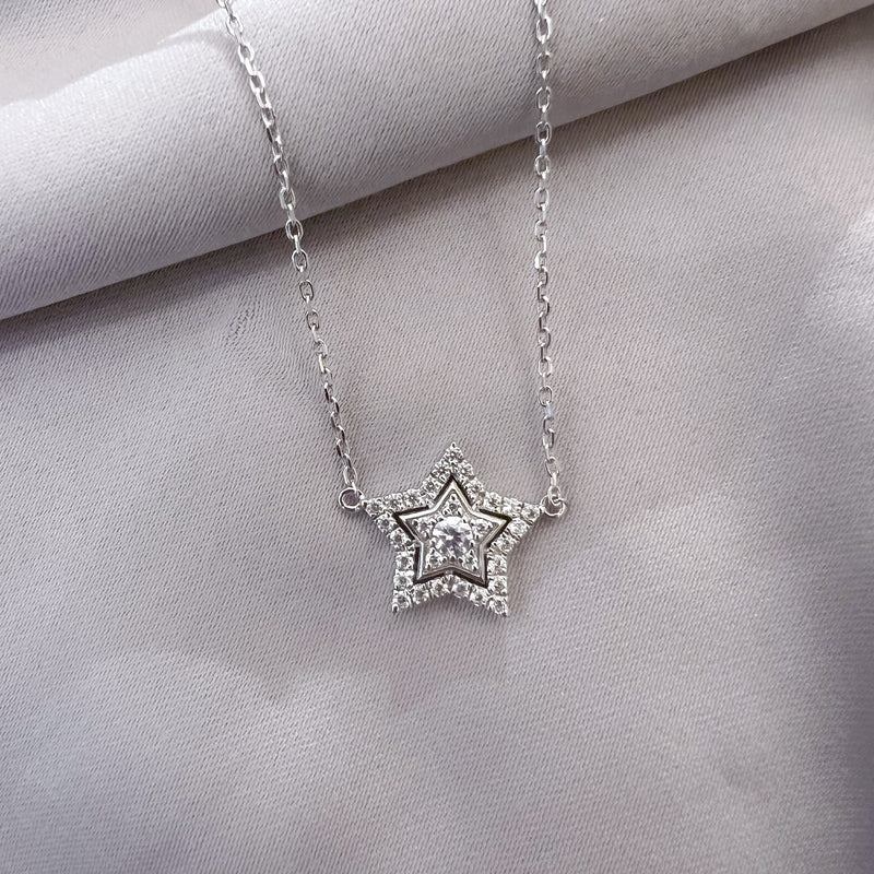 Halo Starry Necklace (JN047) ORDER