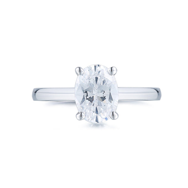 1.5CT Oval Solitaire Ring 鵝蛋形戒指 (JR048)